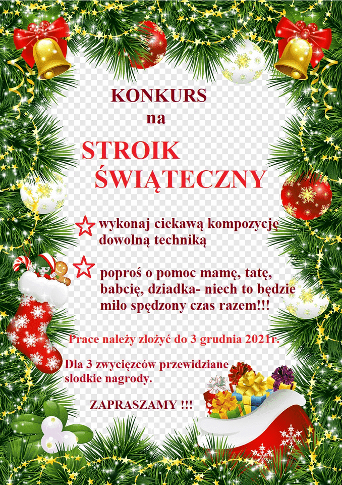 Informacja o konkursie na stroik świąteczny