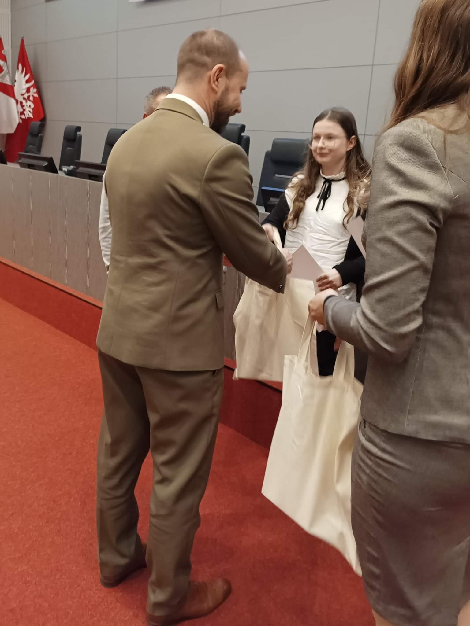 Wręczenie nagrody za II mijesce